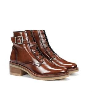 NEW FLUCHOS women's lucero ankle boot in cognac naplack